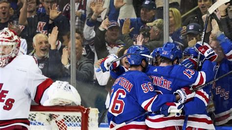 Rangers win Game 2 vs. Hurricanes 4.